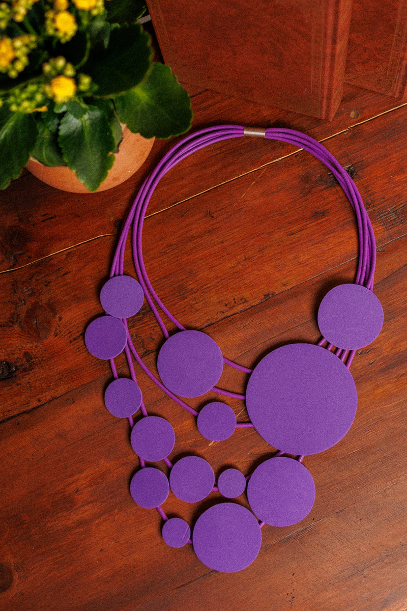 Lilac Circles necklace