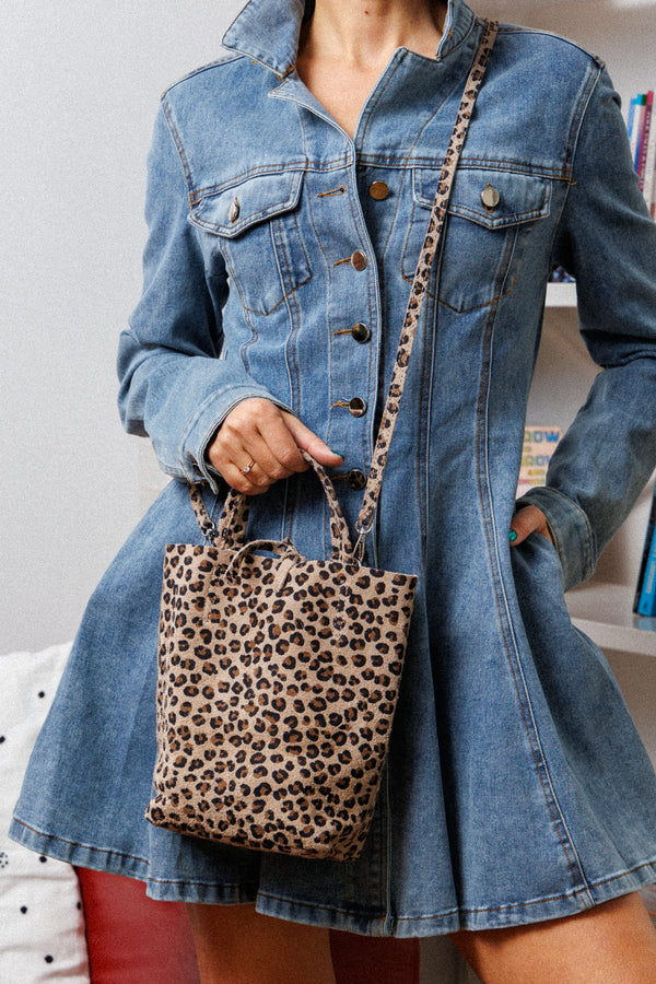 Suede bag - Tuscany Leopard bag