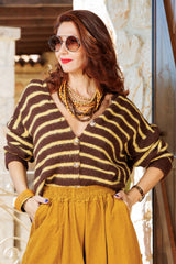 The great yellow-brown cardigan!