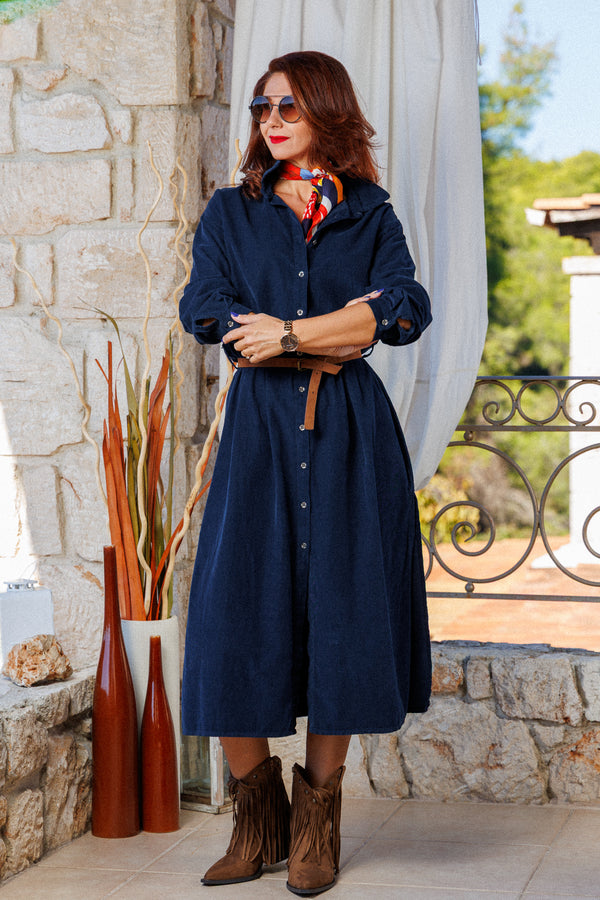 The denim dress!