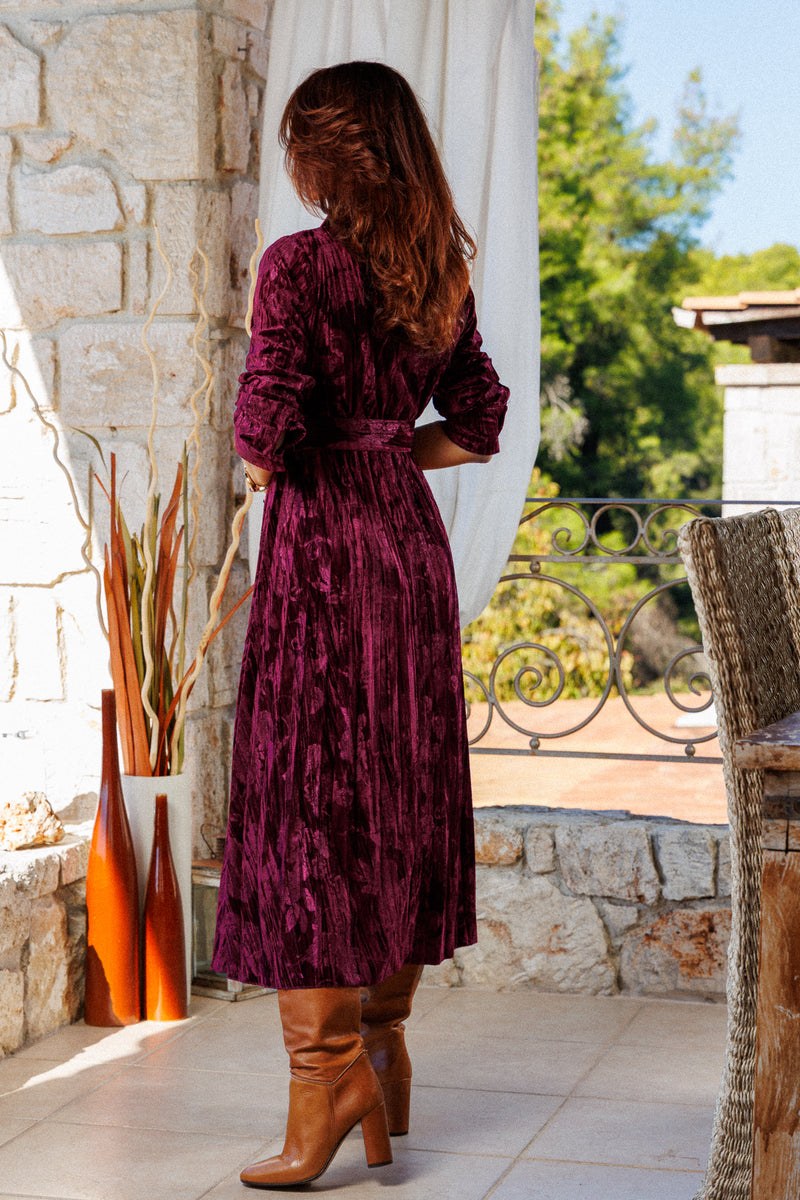 The velvet dress!