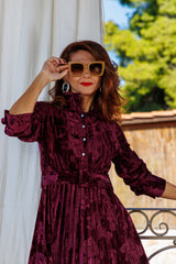 The velvet dress!