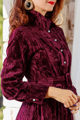 The velvet dress!