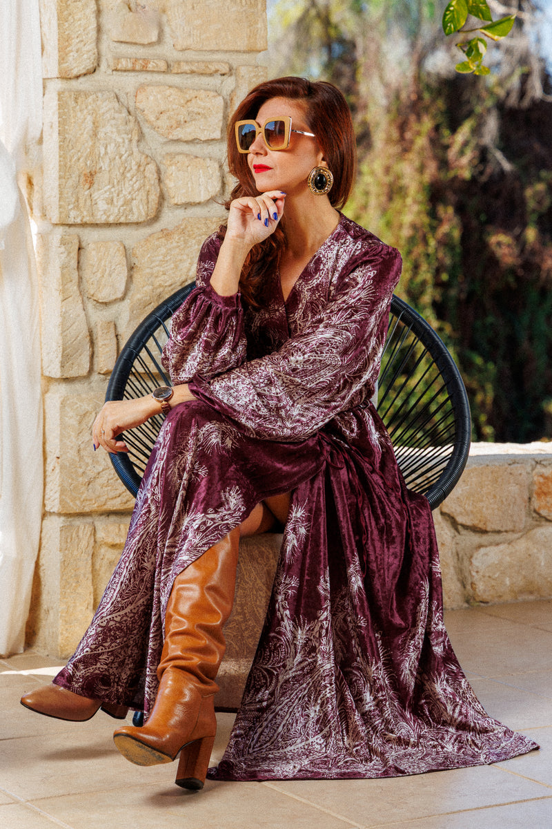The bohemian dress with a gorgeous belt!