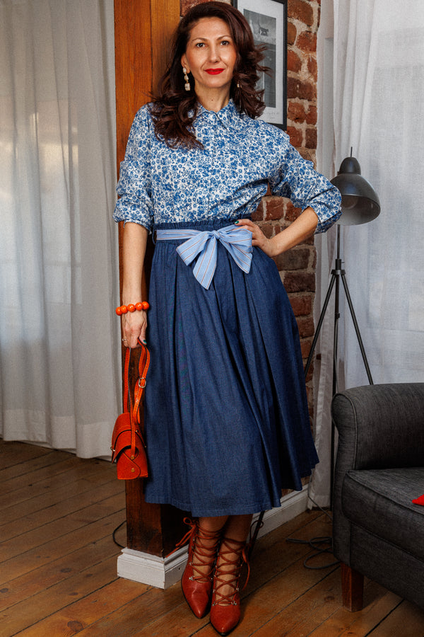 Charming Denim Skirt