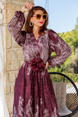 The bohemian dress with a gorgeous belt!