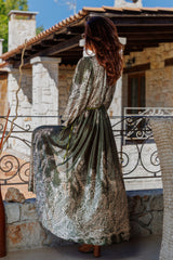 The bohemian dress with a gorgeous belt!