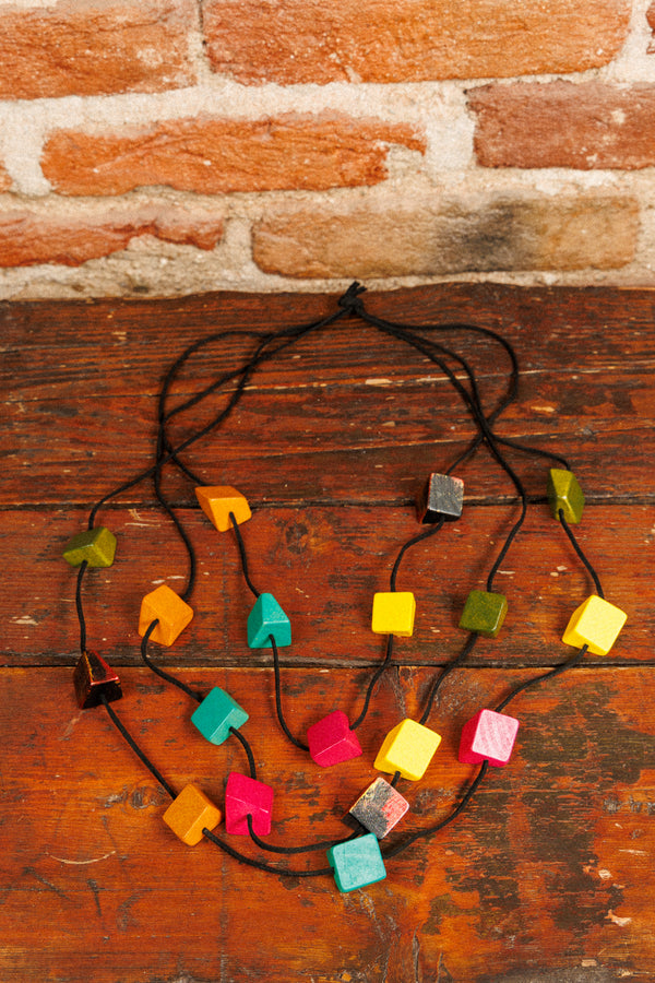 Rainbow Layered Necklace