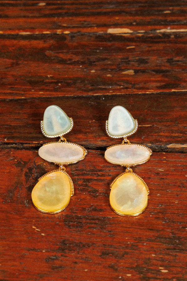 Fresh &amp; Golden three-piece earrings