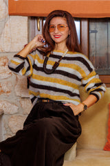 Costum pantaloni maro din catifea!