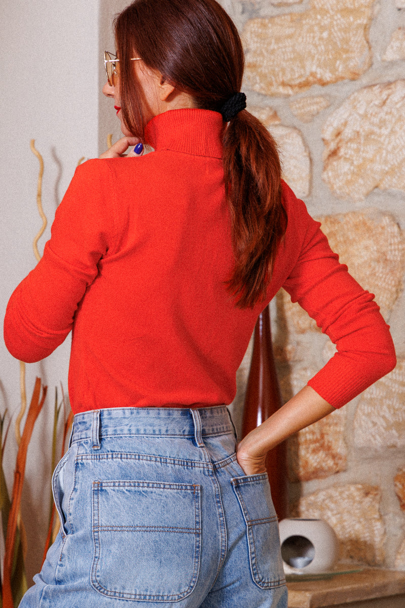 Tricou polo într-un minunat coral!