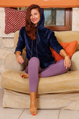 Hanoracul de catifea indigo!