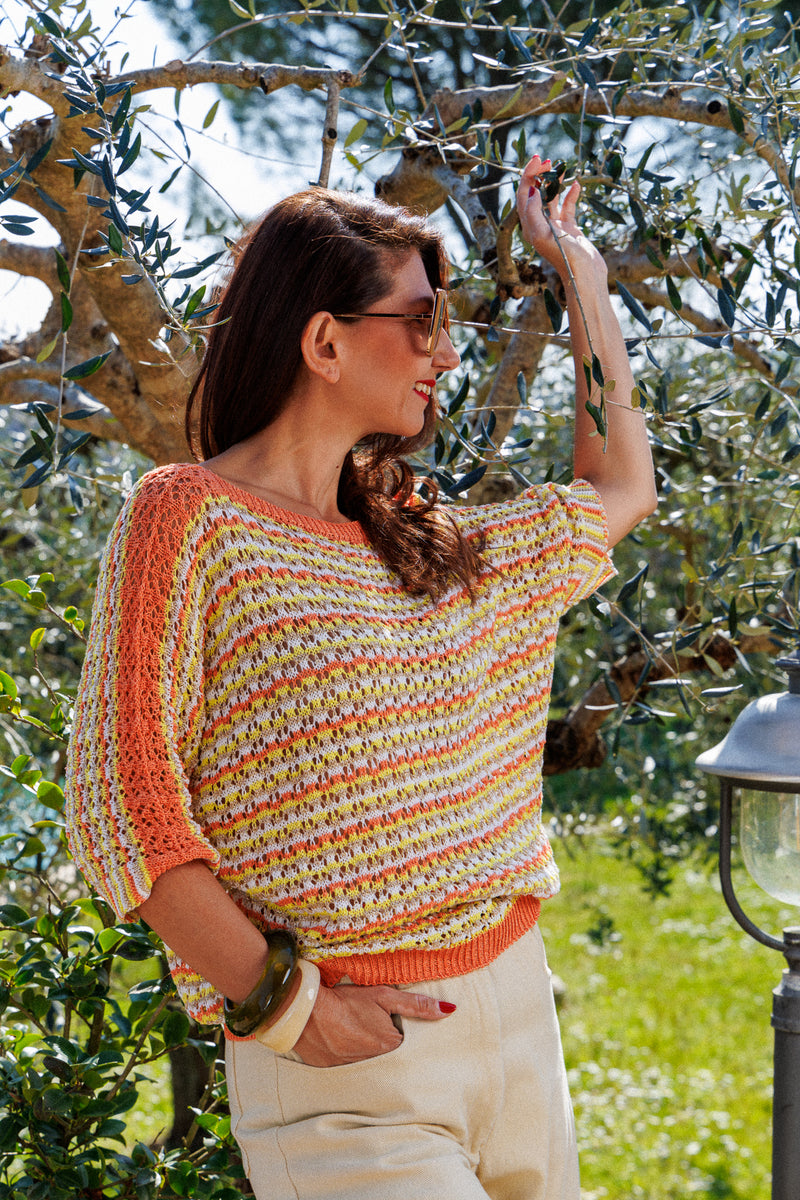 Chunky knit blouse Sunny days