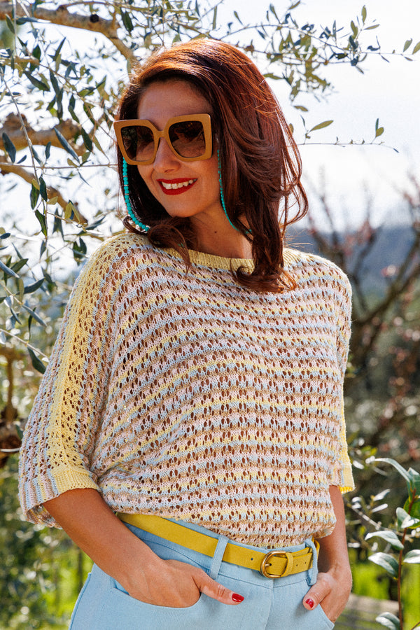 Chunky knit blouse Sunny days