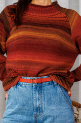 Classy Orange leather belt!