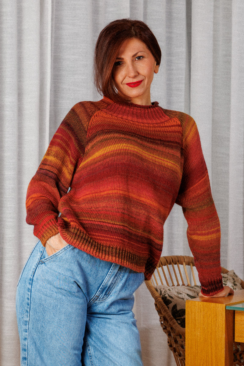 Пуловер Deep Wool Orange!