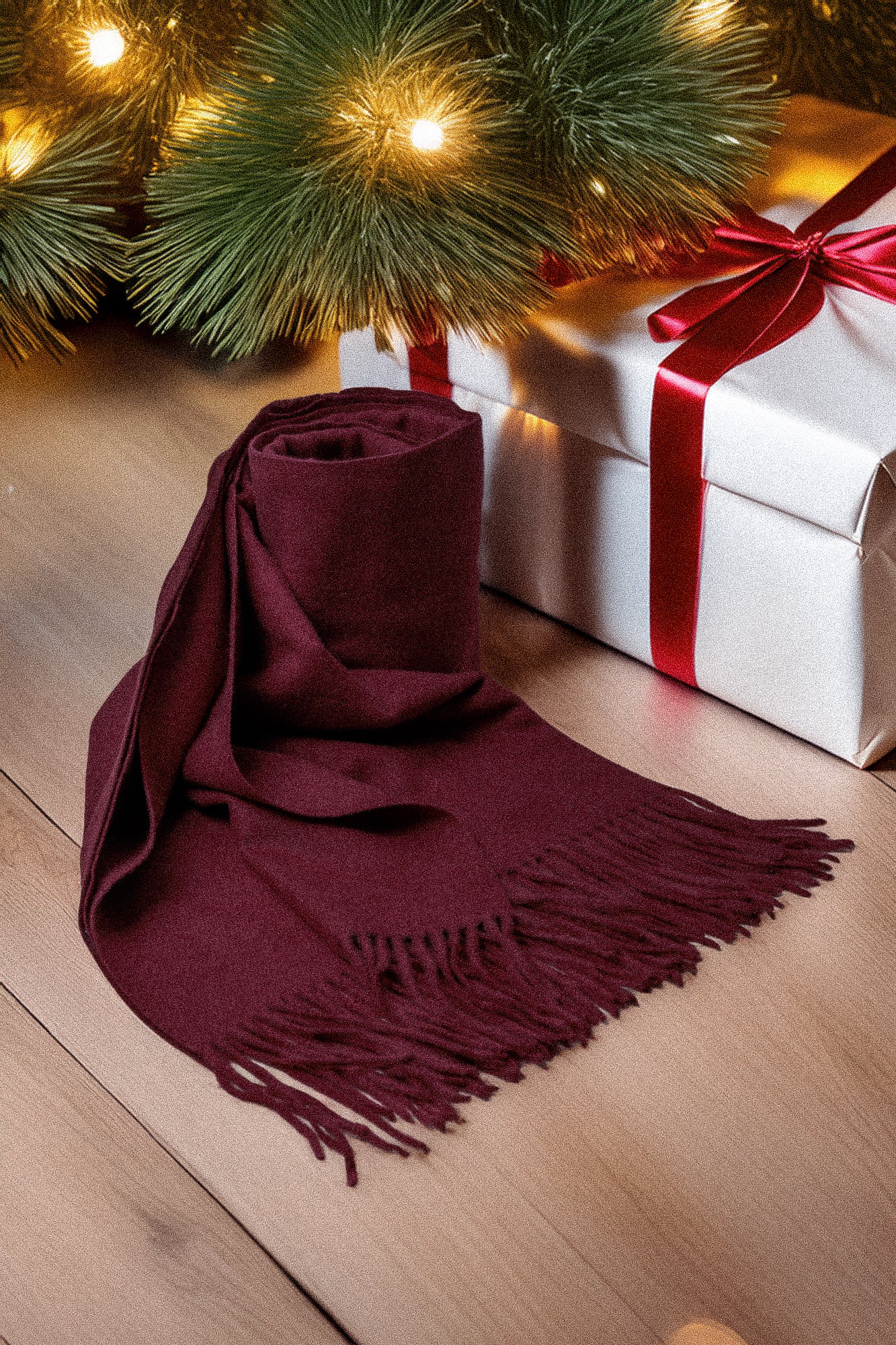 Eșarfă de iarnă cu franjuri în două culori superbe!