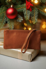 Кожен мини клъч/несесер/портфейл!