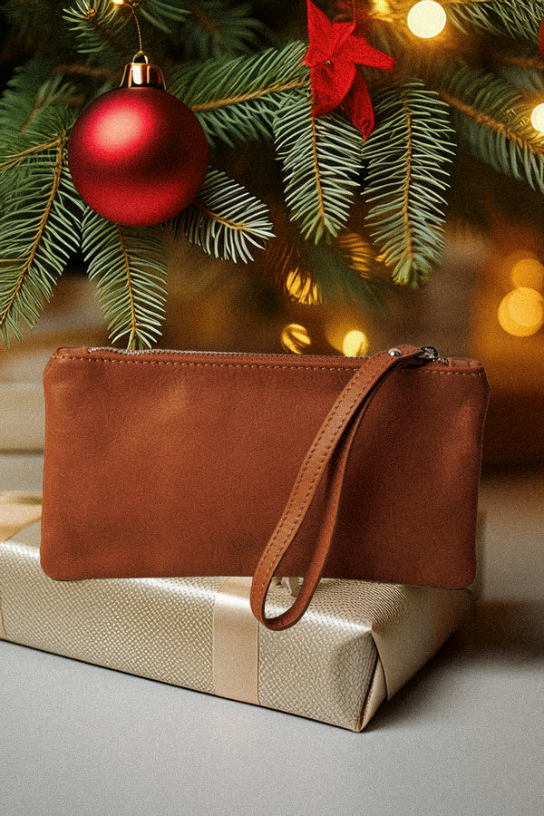 Кожен мини клъч/несесер/портфейл!