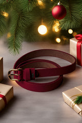 Classy Red leather belt!