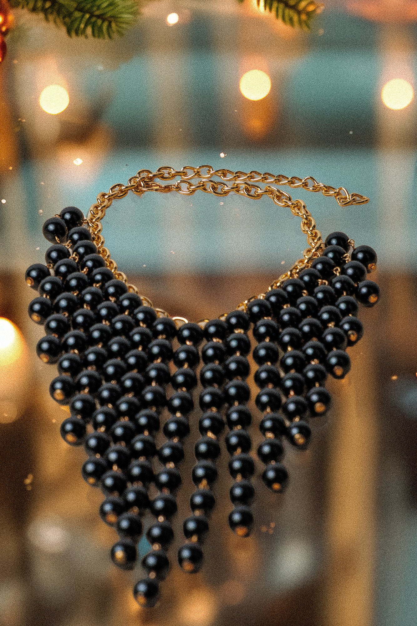 Colier de perle negre!