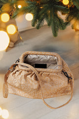 Super Special White Pearl leather clutch bag!