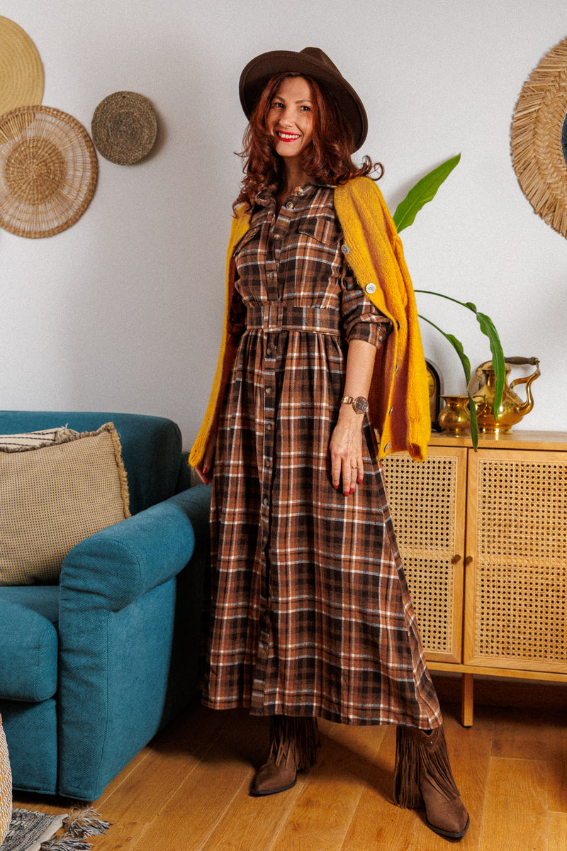 Карирана рокля Browny!