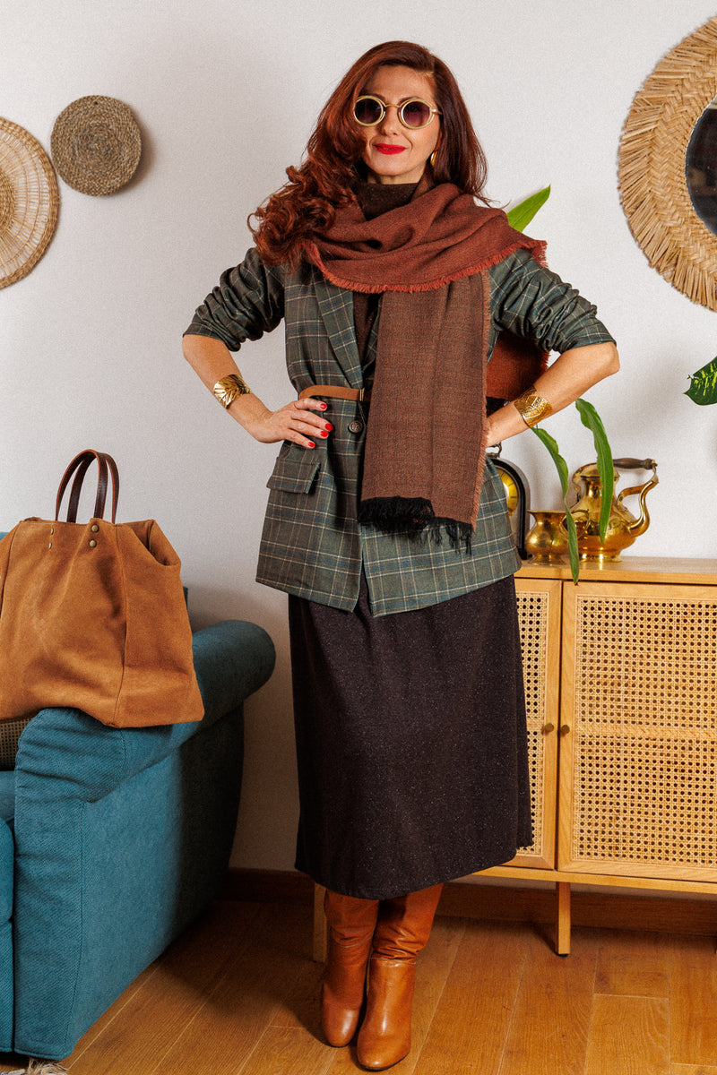 Блейзерът в разкошно зелено каре!