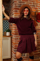 Bordeaux Premium Wool Sweater!