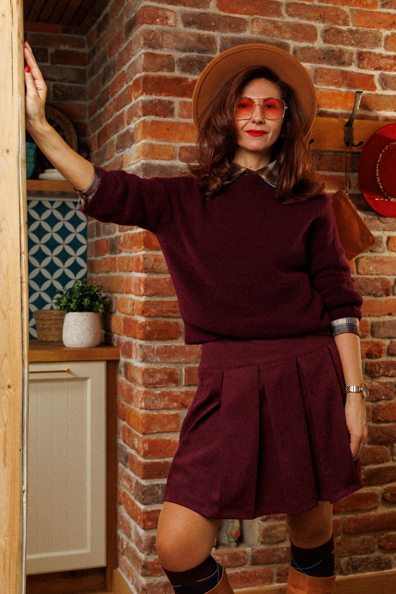 Bordeaux Premium Wool Sweater!