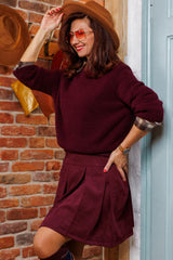 Bordeaux Premium Wool Sweater!