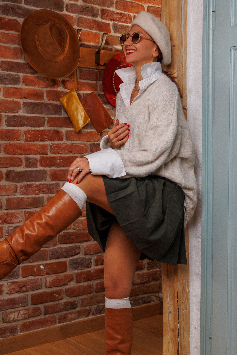 Oversize пуловер и риза!