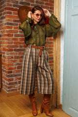 Кариран пола-панталон!