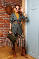 Блейзерът в разкошно зелено каре!