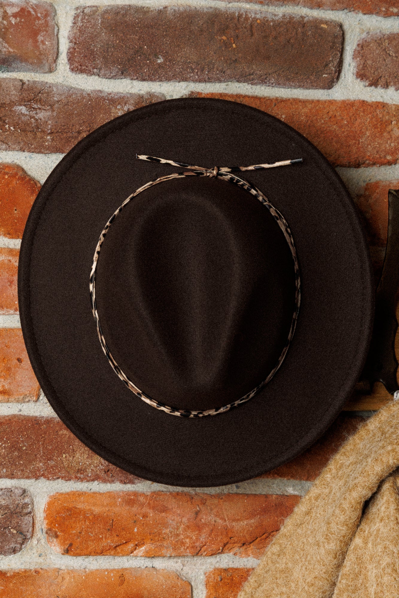 Dark Brown brimmed hat!