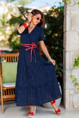 The summer dress in indigo