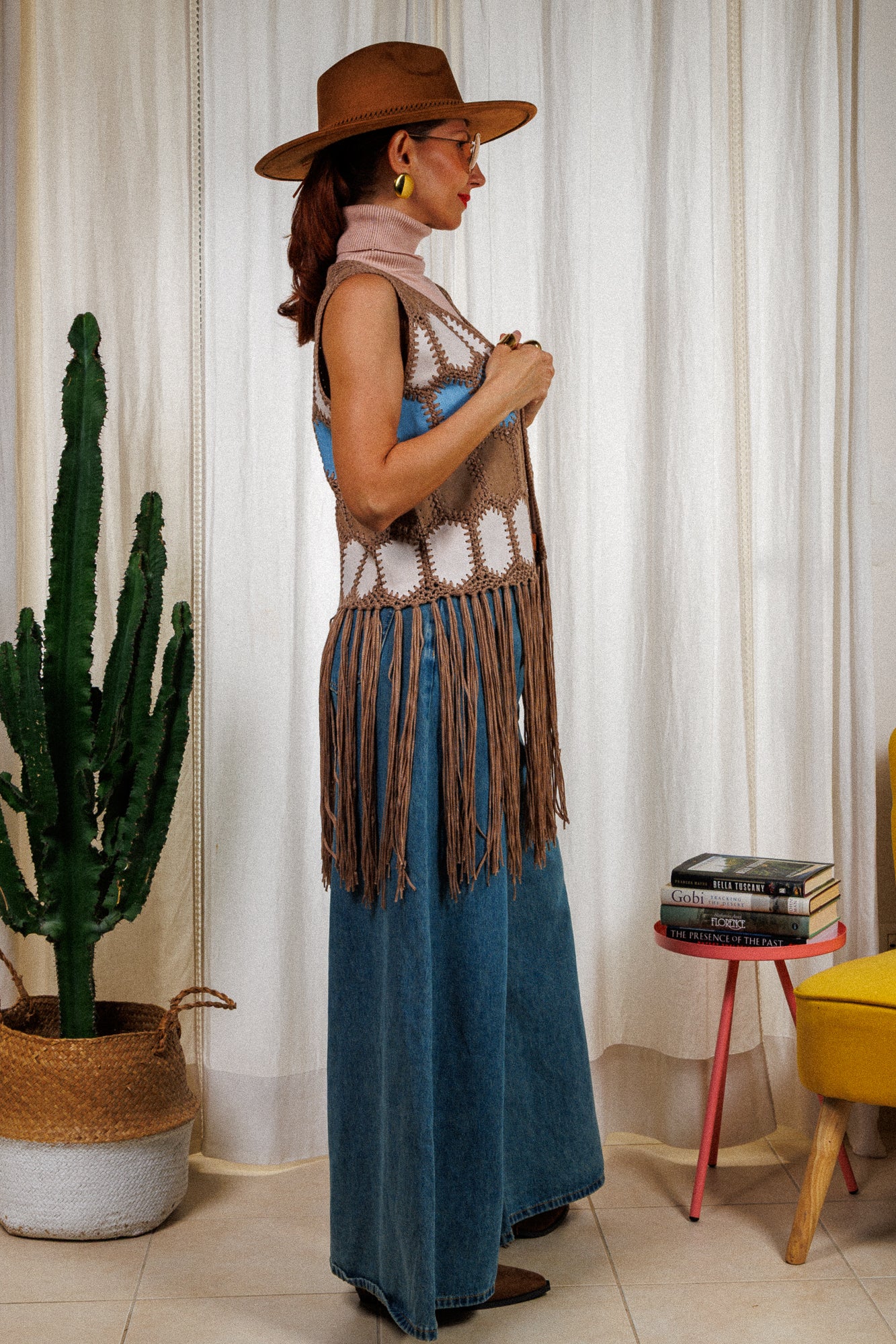 Boho vest with fringe!