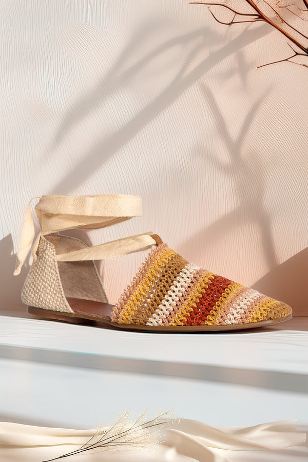 Espadrile din tricot Rainbow